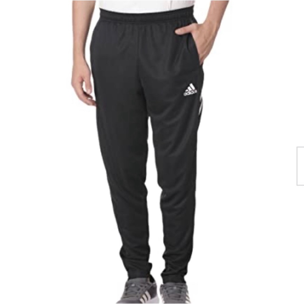 Adidas Men's Tiro 21 Track Pants in Black & White, Medium